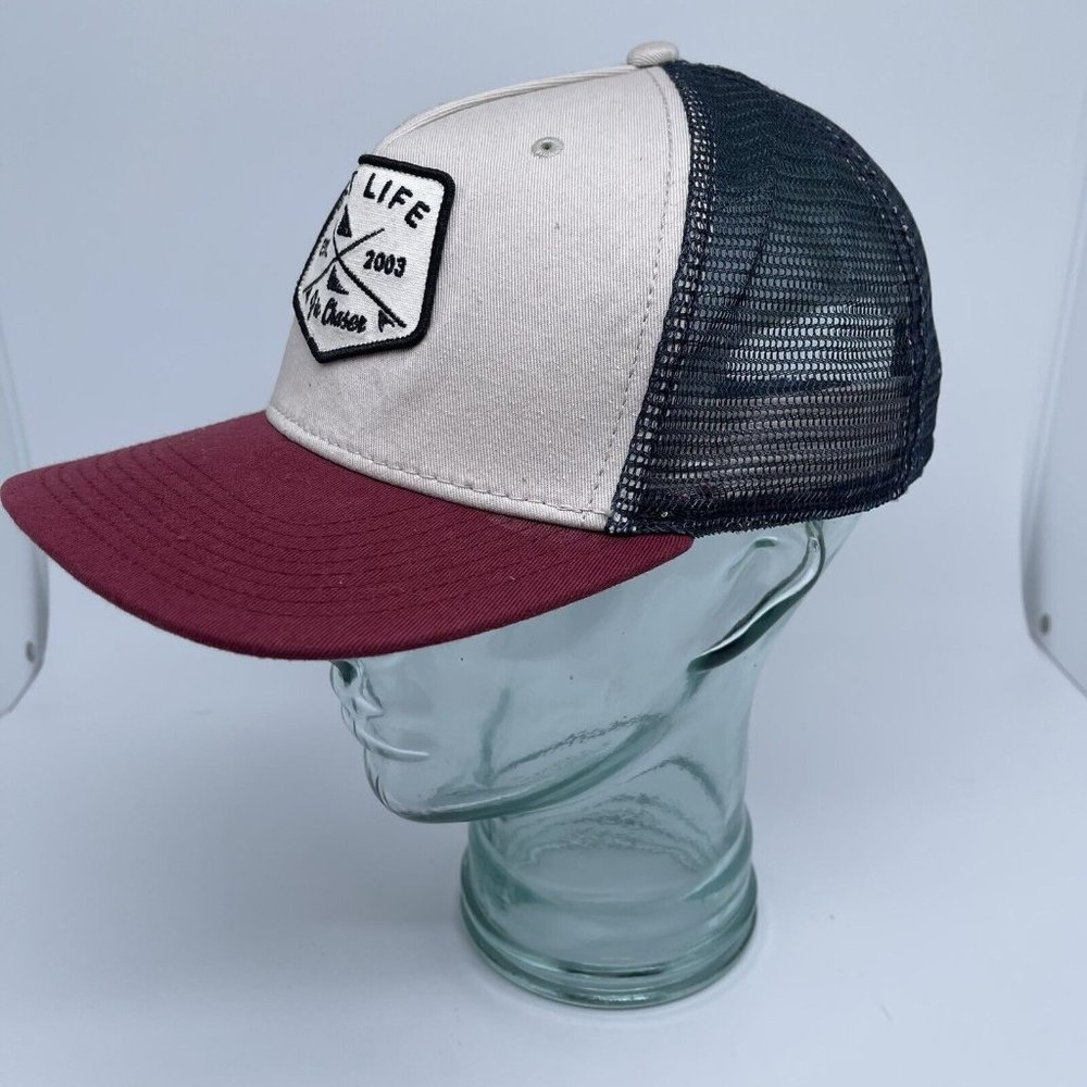 Salt Life Hat Cap Snap Back Fin Chaser Trucker Logo Outdoors Fishing Adjustable - Picture 6 of 10